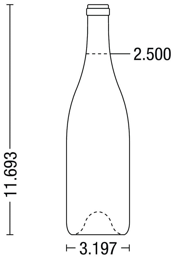 750ml Burgundy With Punt (WAU/W137)