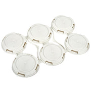 White PakTech eco-friendly plastic beer can carrier for 6-pack cans