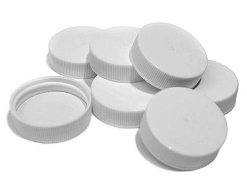 White Plastic Growler Caps